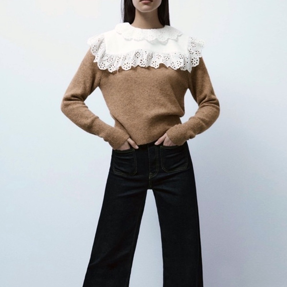 Zara - Combination Wool Blend Sweater